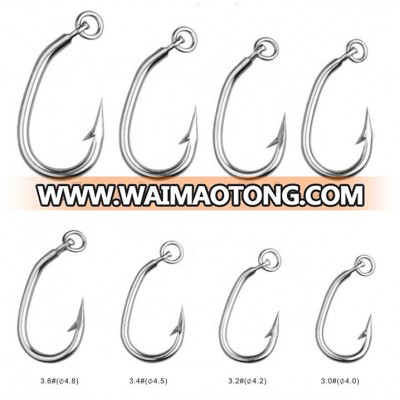 Tuna Fishing Hook With Solid Ring , Super Strong Tuna Hook